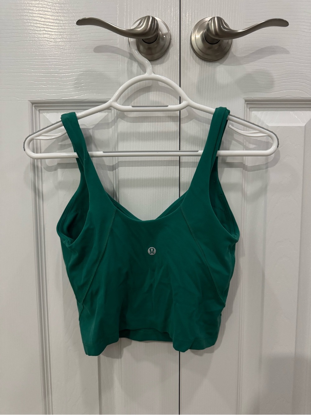 lululemon athletica Teal Scoop-Front Athletic Crop Tank